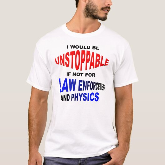 止められない問題 楽しいTシャツ Tシャツ (正面)