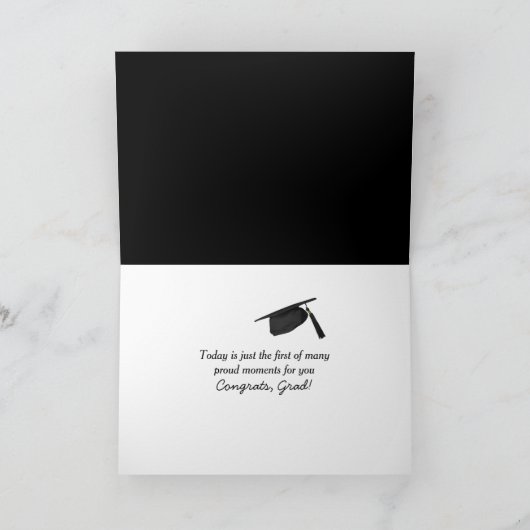 止められない文字卒業 カード (内部)