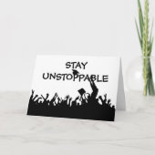 止められない文字卒業 カード (正面)