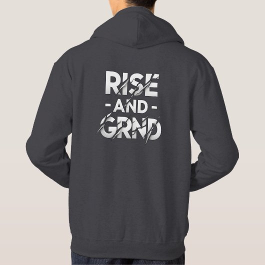 止められない：やる気を起こさせるジムデザイン パーカ (裏面)