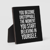 止められない フォトプラーク (正面)