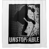 止められない（ホッケー）シャワーカーテン シャワーカーテン (正面)