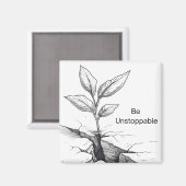 「止められない」磁やる気を起こさせる石 マグネット (正面/裏面)