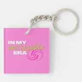 止められない、私の止められない時代には、名門私立校風のピンク キーホルダー (裏面)