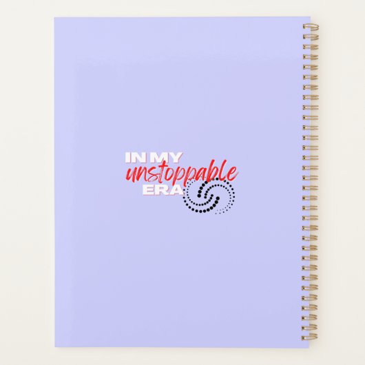 止められない、私の止められない時代 プランナー手帳 (裏面)