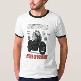 止められない – Rider of Destiny Motorcycle Graphic Tシャツ