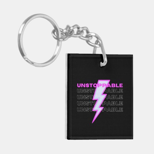 止められなやる気を起こさせるい，感動的 キーホルダー (正面左)