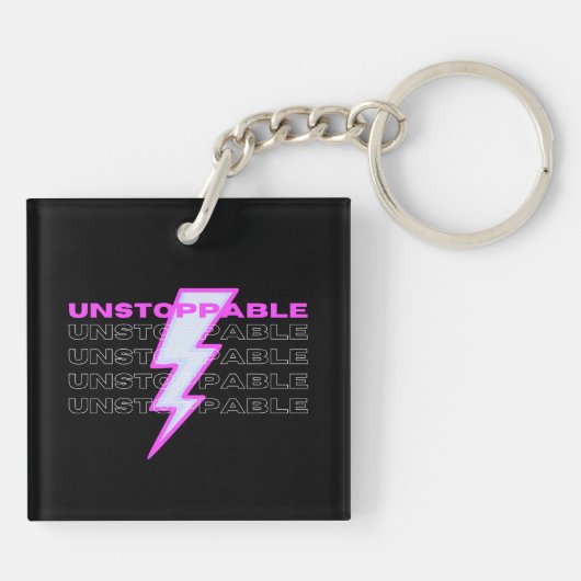 止められなやる気を起こさせるい，感動的 キーホルダー (裏面)