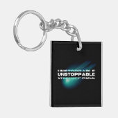 止められなやる気を起こさせるい，感動的 キーホルダー (正面左)