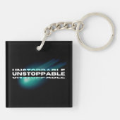 止められなやる気を起こさせるい，感動的 キーホルダー (裏面)