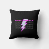 止められなやる気を起こさせるい，感動的 クッション (裏面)