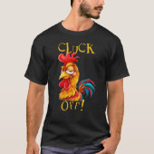 止めろ！皮肉おもしろいなニワトリ語 Tシャツ (正面)