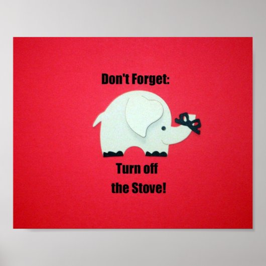 止め忘れろ：ストーブを止めろ！ ポスター (正面)