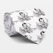 止め枠のタイを遊んでいる悪魔 ネクタイ (ロール)