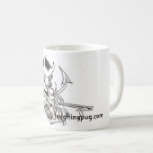 止め枠を遊んでいる悪魔 コーヒーマグカップ (正面右)