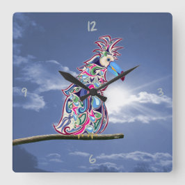 止め置き角壁時計 スクエア壁時計