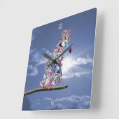 止め置き角壁時計 スクエア壁時計 (傾斜)