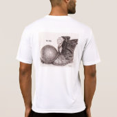 止め釘の(オートバイのライダーの記念物)ワイシャツ Tシャツ (裏面)