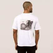 止め釘の(オートバイのライダーの記念物)ワイシャツ Tシャツ (裏面フル)