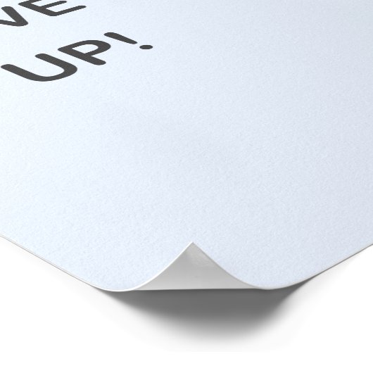 止与えまれ！ ポスター (角)