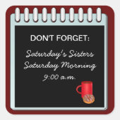 止忘れめカスタマイズ：お客様の発表 スクエアシール (正面)