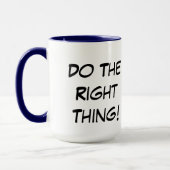 正しいことをしなさい！ゴービーガンリンゲルマグ マグカップ (左)