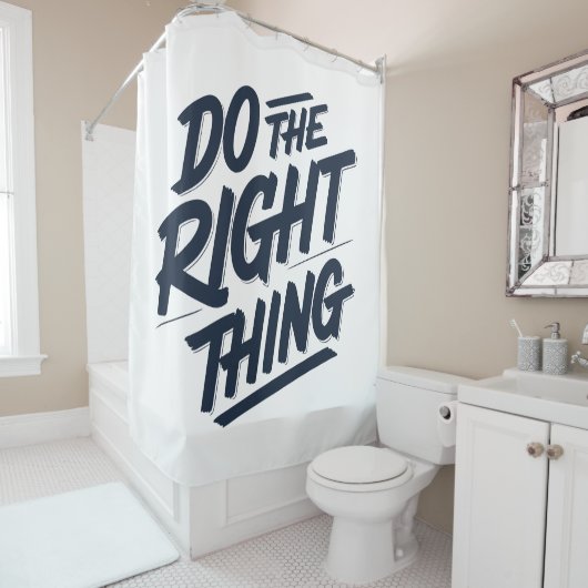 正しいことをする1 シャワーカーテン (インサイチュ)