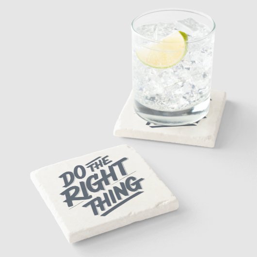 正しいことをする1 ストーンコースター (横)