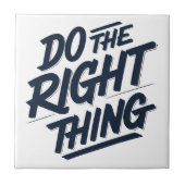 正しいことをする1 タイル (正面)