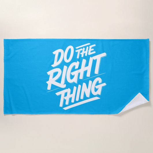 正しいことをする1 ビーチタオル (正面)
