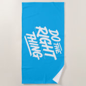 正しいことをする1 ビーチタオル (正面)