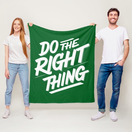 正しいことをする1 フリースブランケット (インサイチュ)