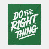 正しいことをする1 フリースブランケット (正面)