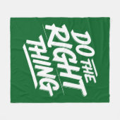 正しいことをする1 フリースブランケット (正面(横))