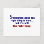 正しいことをする ポストカード (正面)