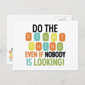 正しいことをする ポストカード (正面/裏面)