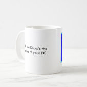 正しいジョーPC氏の店の印ジョーKnow's tだけ… コーヒーマグカップ (正面左)