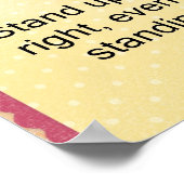 正しいポスターのために立ち上がる ポスター (角)