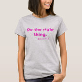 正しい事を! Tシャツ (正面)