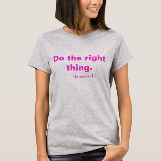 正しい事を! Tシャツ (正面)