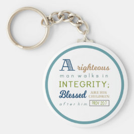 正しい人が誠実に歩く，聖なる書物、 経典 キーホルダー