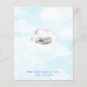 正しい価格の旅行ベビーシャワーゲームカードを推測 チラシ (裏面)