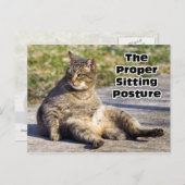 正しい姿勢 ポストカード (正面/裏面)