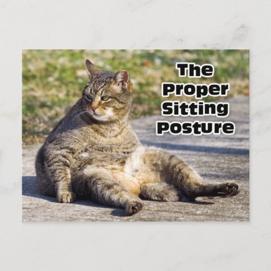 正しい姿勢 ポストカード (正面)