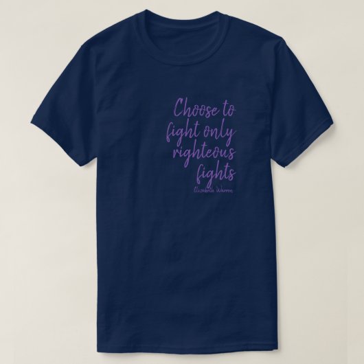 正しい戦いだけを選べ Tシャツ (デザイン正面)