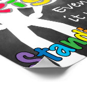 正しい教室のために立ち上がる ポスター (角)