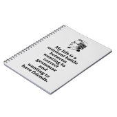 正しい文法または友だちの選択引用文 ノートブック (左側)