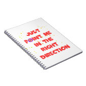 正しい方向を指さすだけだ ノートブック (右側)