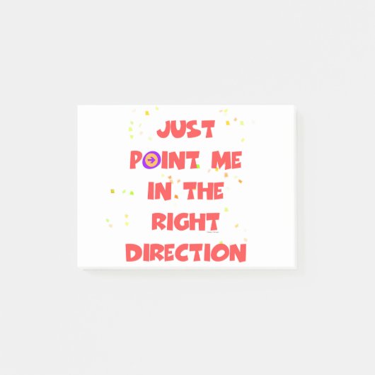 正しい方向を指さすだけだ ポストイット (正面)