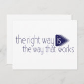 正しい方法は、引用文はがきの働き方である ポストカード (正面/裏面)